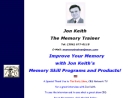 Website Snapshot of JON KEITH MEMORY TRAINER