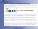 Website Snapshot of MERCURY TECHNOLOGY SOLUTIONS INC