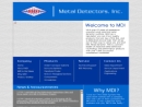 Website Snapshot of Metal Detectors Inc