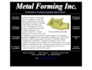 Website Snapshot of Metal Forming, Inc.