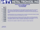 Website Snapshot of Metal Tronics, Inc.