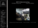 Website Snapshot of Meta Mfg. Corp.