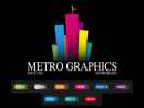 Website Snapshot of Metro Graphics