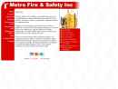 Website Snapshot of Metro Fire & Safety, Inc.