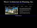 Website Snapshot of MEYER ARCHITECTURE & PLANNING