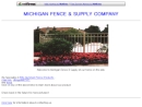 Website Snapshot of MICHIGAN FENCE AND SUPPLY COMPANY