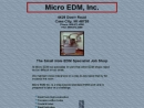 Website Snapshot of Micro E D M Co., Inc.
