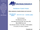 Website Snapshot of MICRO PRECISION TECHNOLOGIES I