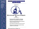 Website Snapshot of MICROSCOPE SERVICE & REPAIR