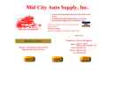 Website Snapshot of Mid City Auto Supply, Inc