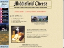 Website Snapshot of Middlefield Cheese