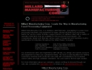 Website Snapshot of Millard Mfg. Corp.
