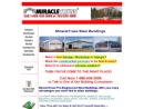 Website Snapshot of Miracle Truss Steel Buildings
