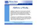 Website Snapshot of Mirror Sales, Inc.