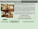 Website Snapshot of Mission Wood Products Inc