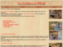 Website Snapshot of M & M Cabinetry