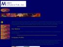 Website Snapshot of modern mechanical fab, inc.