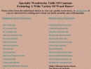 Website Snapshot of Specialty Woodworks