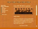 Website Snapshot of Montana Pack & Saddlery, Inc.