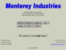 Website Snapshot of Monterey Industries