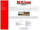 Website Snapshot of M R Lee Building Materials Inc