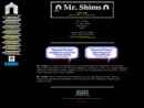 Website Snapshot of Mr. Shims