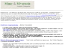 Website Snapshot of MINER & SILVERSTEIN LLP