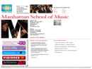 Website Snapshot of MANHATTAN SCHOOL OF MUSIC MANHATTAN SCHOOL OF MUSIC CAMPU
