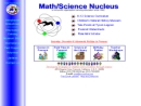 Website Snapshot of MATH/SCIENCE NUCLEUS