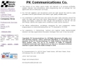 Website Snapshot of PK COMMUNICATIONS COMPANY