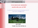 Website Snapshot of M T F EQUIPMENT SALES INC