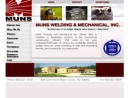 Website Snapshot of MUNS WELDING & MECHANICAL INC