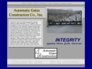 Website Snapshot of AUTOMATIC GATES CONSTRUCTION C
