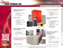 Website Snapshot of MYERS POWER PRODUCTS INC.