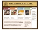 Website Snapshot of Napa Wooden Box Co.