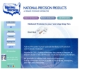 Website Snapshot of National - Precision