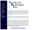 Website Snapshot of NAUMANN RESEARCH INC