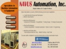 Website Snapshot of Navus Automation, Inc.
