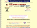 Website Snapshot of National Binding Supplies & Equipment