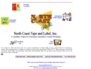 Website Snapshot of North Coast Tape & Label, Inc.