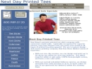Website Snapshot of Next Day Printed Tees, Inc.