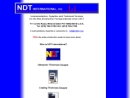 Website Snapshot of NDT INTERNATIONAL INC