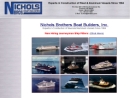 Website Snapshot of Nichols Bros. Boat Builders