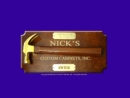 Website Snapshot of Nick's Custom Cabinets, Inc.
