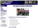 Website Snapshot of New Jersey Precision Technologies