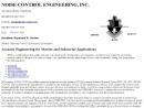 Website Snapshot of NOISE CONTROL ENGINEERING, INC