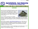 Website Snapshot of NORRIS SCREEN AND MANUFACTURING INC