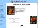 Website Snapshot of NUTRITION INK