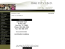 Website Snapshot of CITY OF ORE