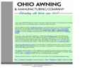 Website Snapshot of OHIO AWNING & MANUFACTURING CO